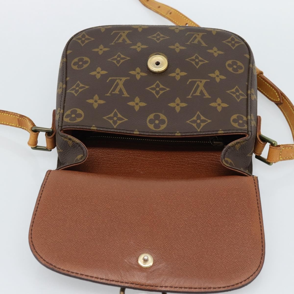 Louis Vuitton Saint Cloud Monogram Canvas Brown Canvas Shoulder Bag Bag (Pre-Owned)