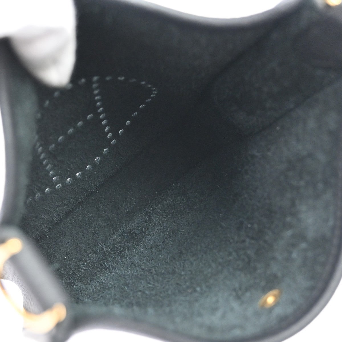 Hermes Evelyne Bag Gen Iii Clemence Black Leather Shoulder Bag Bag (Pre-Owned)