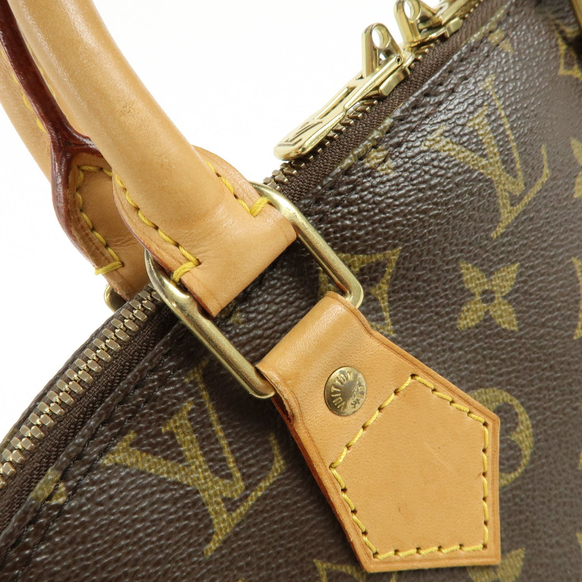 Louis Vuitton Alma Monogram Canvas Brown Canvas Handbag (Pre-Owned)