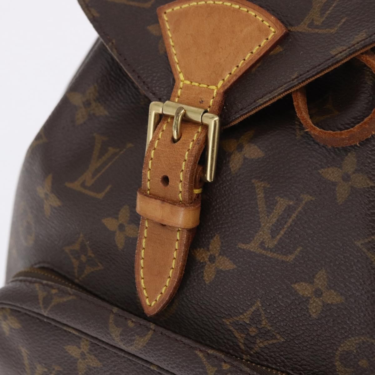 Louis Vuitton Vintage Montsouris Monogram Canvas Brown Canvas Backpack Bag (Pre-Owned)
