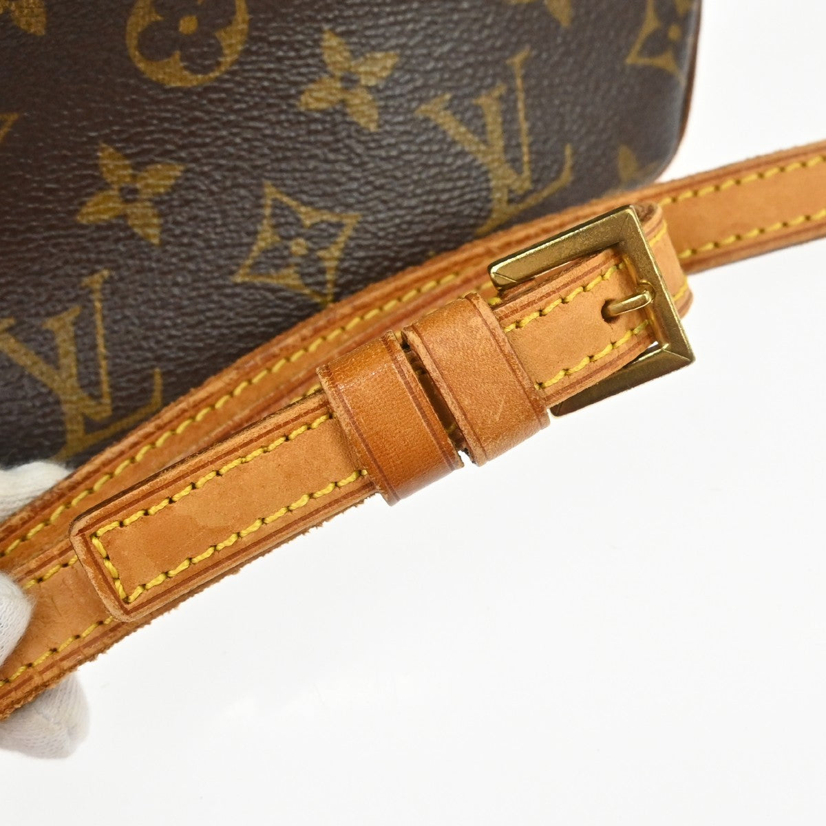 Louis Vuitton Trotteur Monogram Canvas Brown Canvas Shoulder Bag Bag (Pre-Owned)