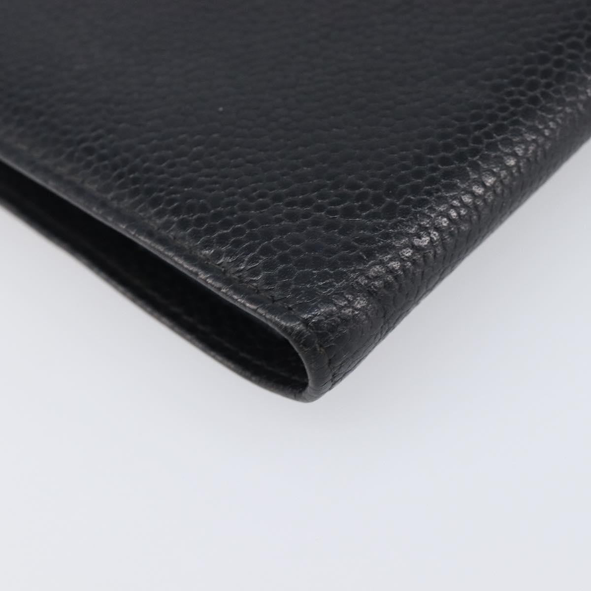 Chanel Timeless Cc French Leather Black Calfskin Wallets Accessory (Pre-Owned)