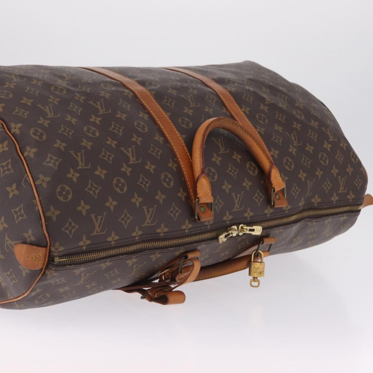 Louis Vuitton Keepall Monogram Canvas Brown Canvas Travel Bag Bag (Pre-Owned)