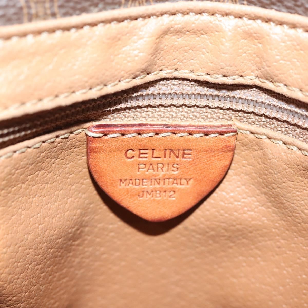 Celine Triomphe Vintage Macadam Canvas Brown Canvas Bag (Pre-Owned)