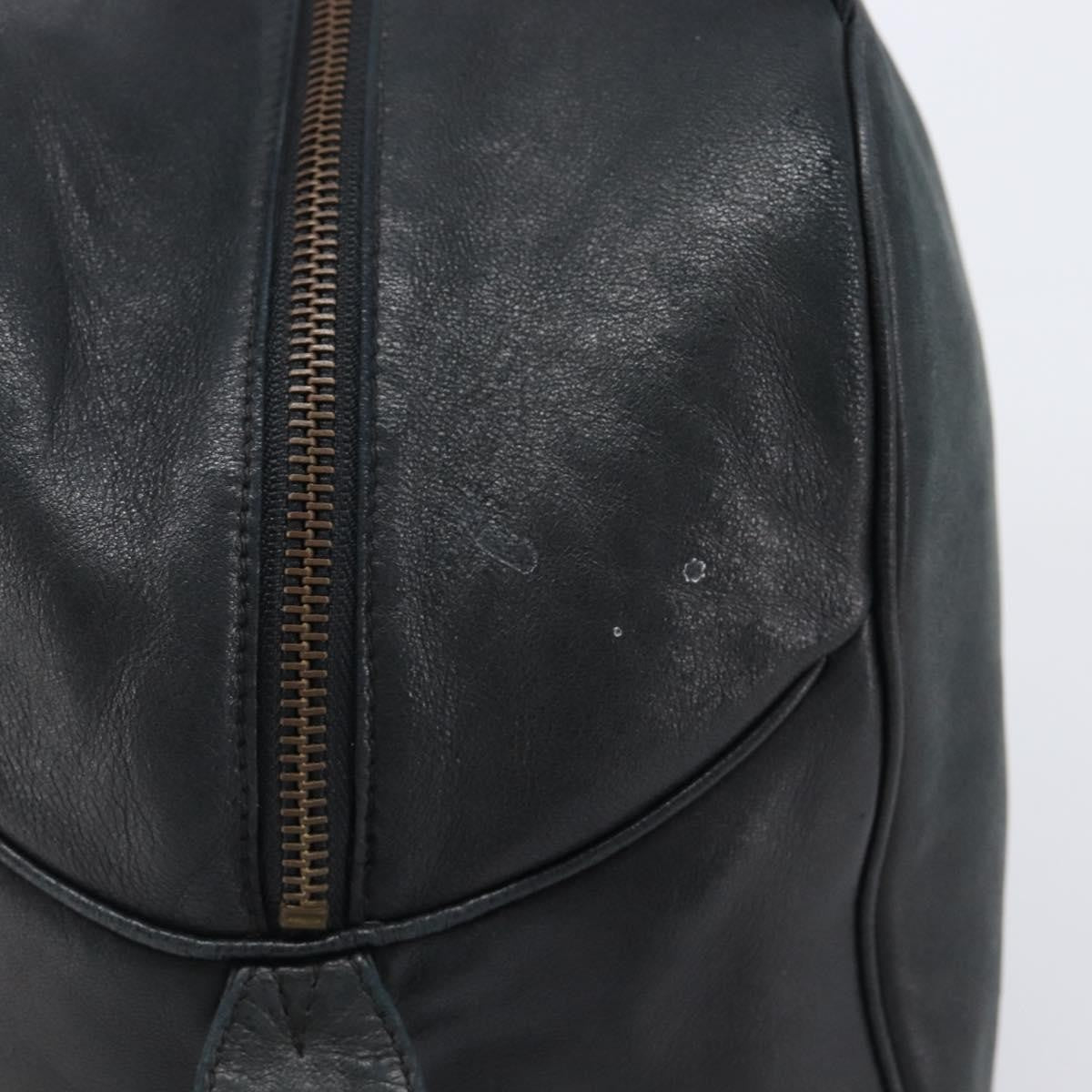 Christian Dior Handbag Leather Navy Leather Handbag (Pre-Owned)