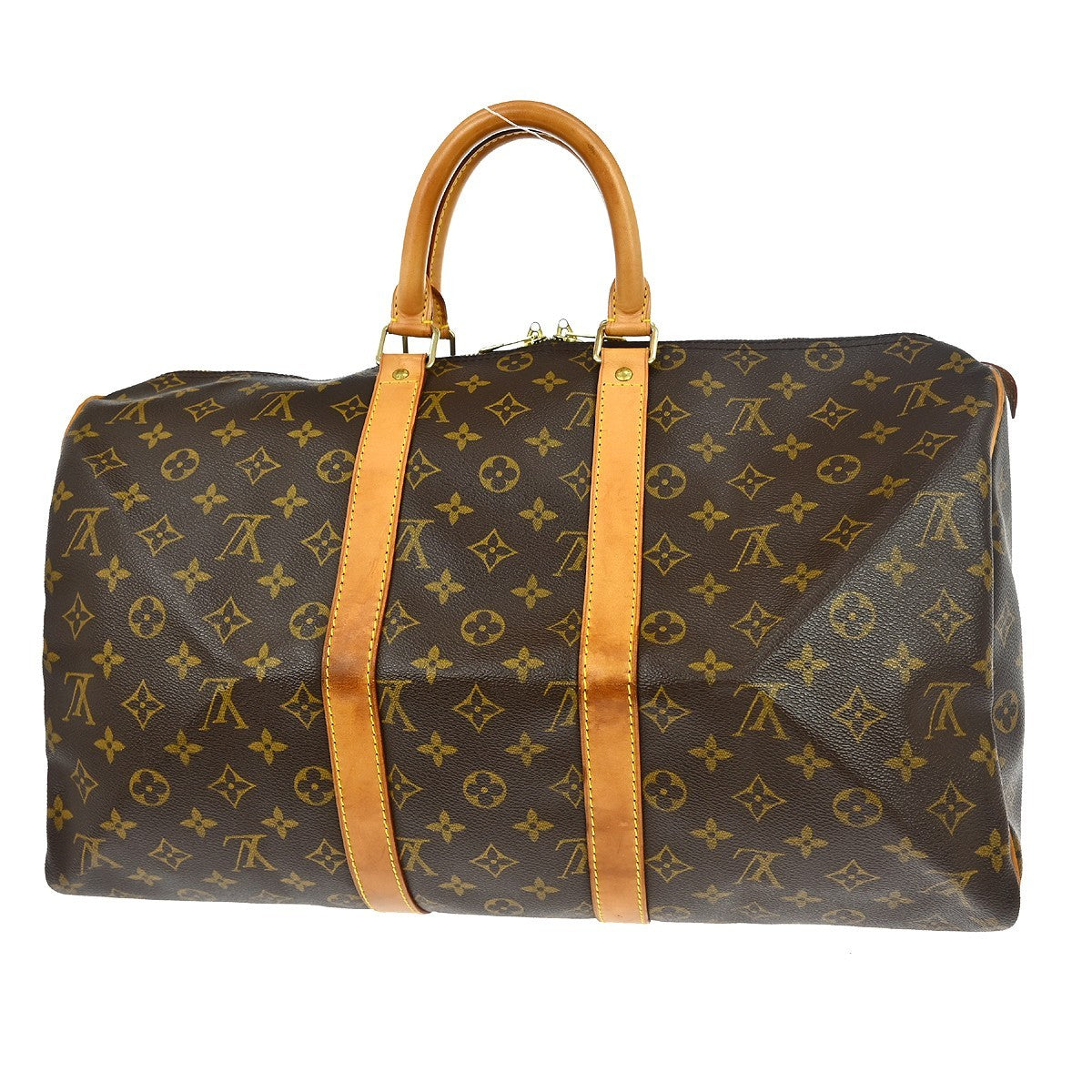 Louis Vuitton Keepall Monogram Brown Canvas Travel Bag Bag (Pre-Owned)