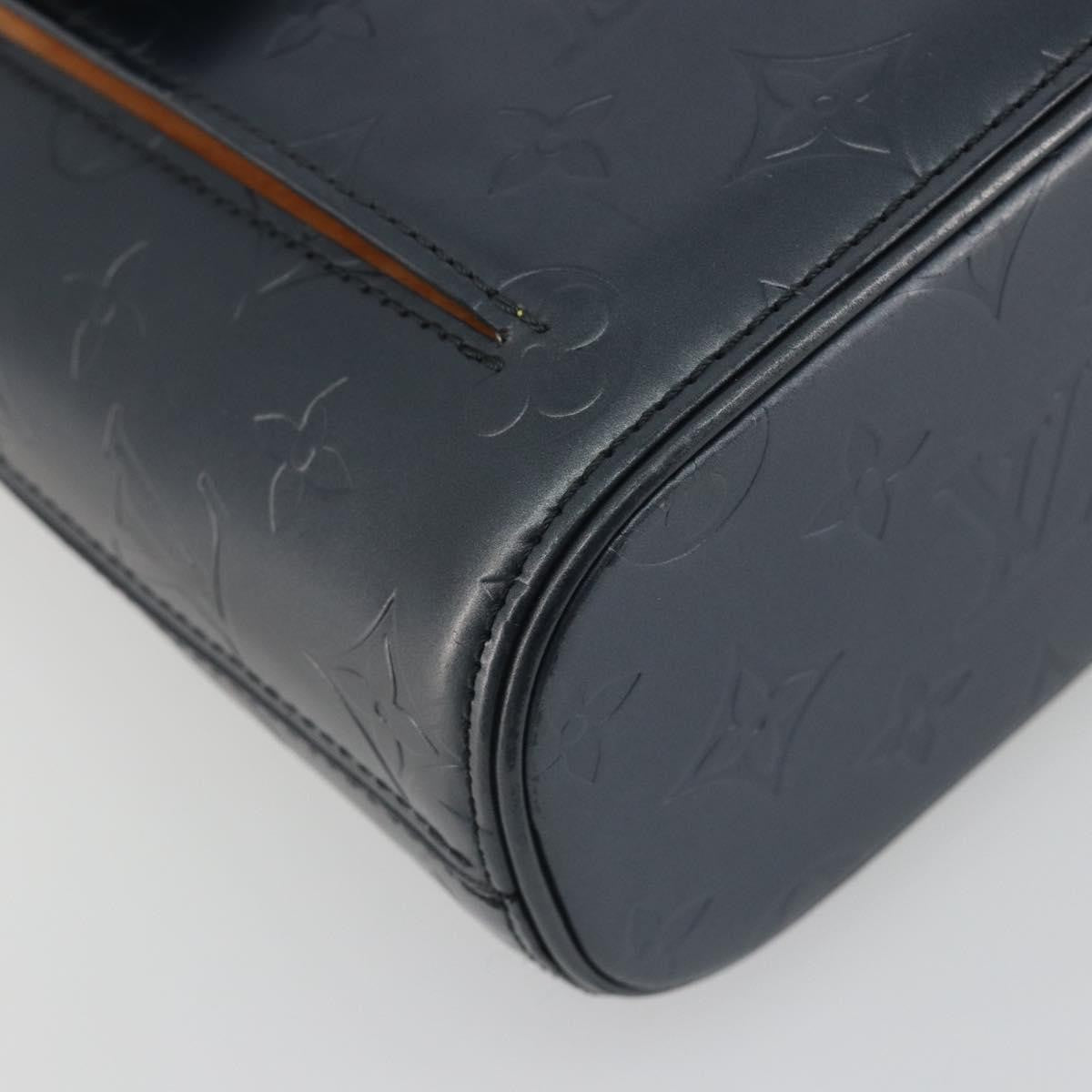 Louis Vuitton Mat Allston Monogram Vernis Navy Leather Handbag (Pre-Owned)