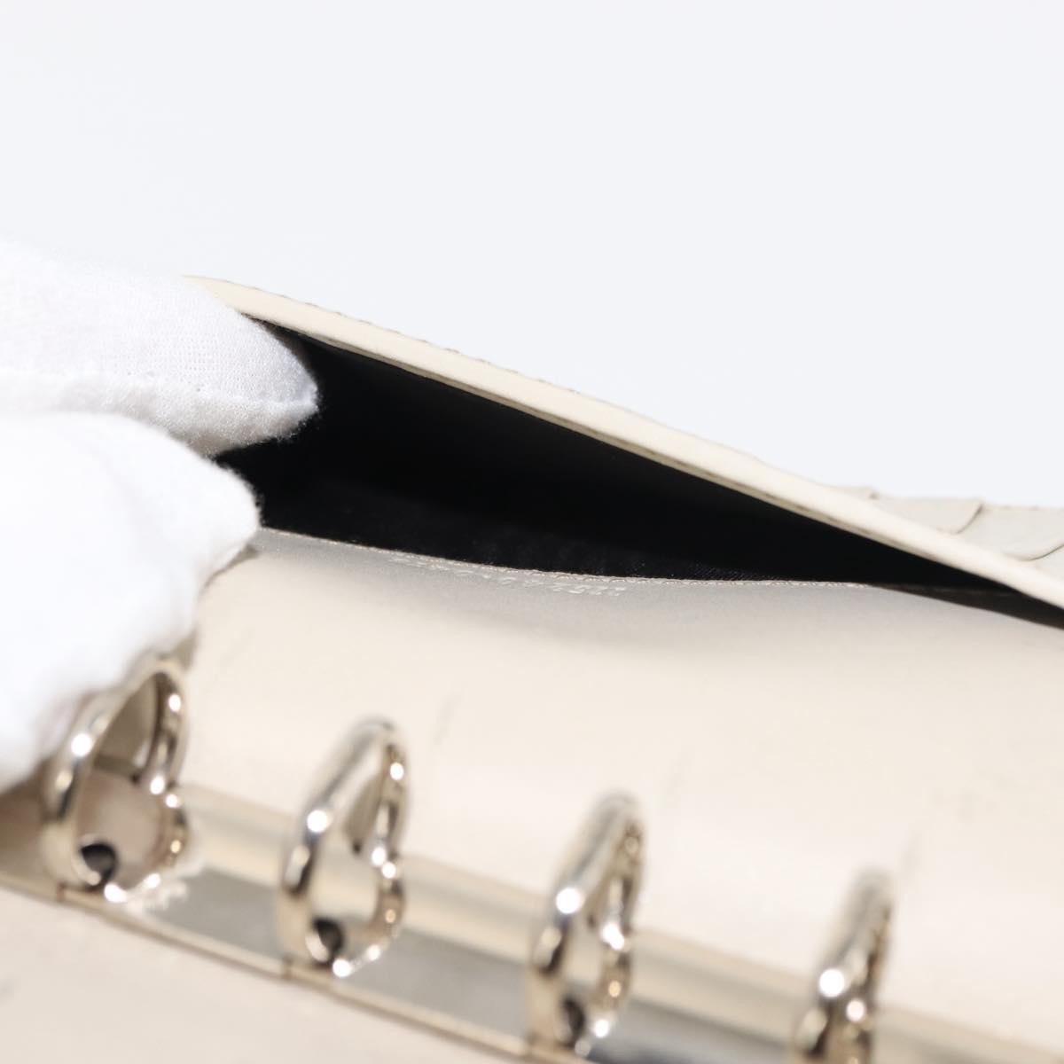 Gucci Ring Agenda Cover Guccissima Leather Beige Leather Briefcase Bag (Pre-Owned)