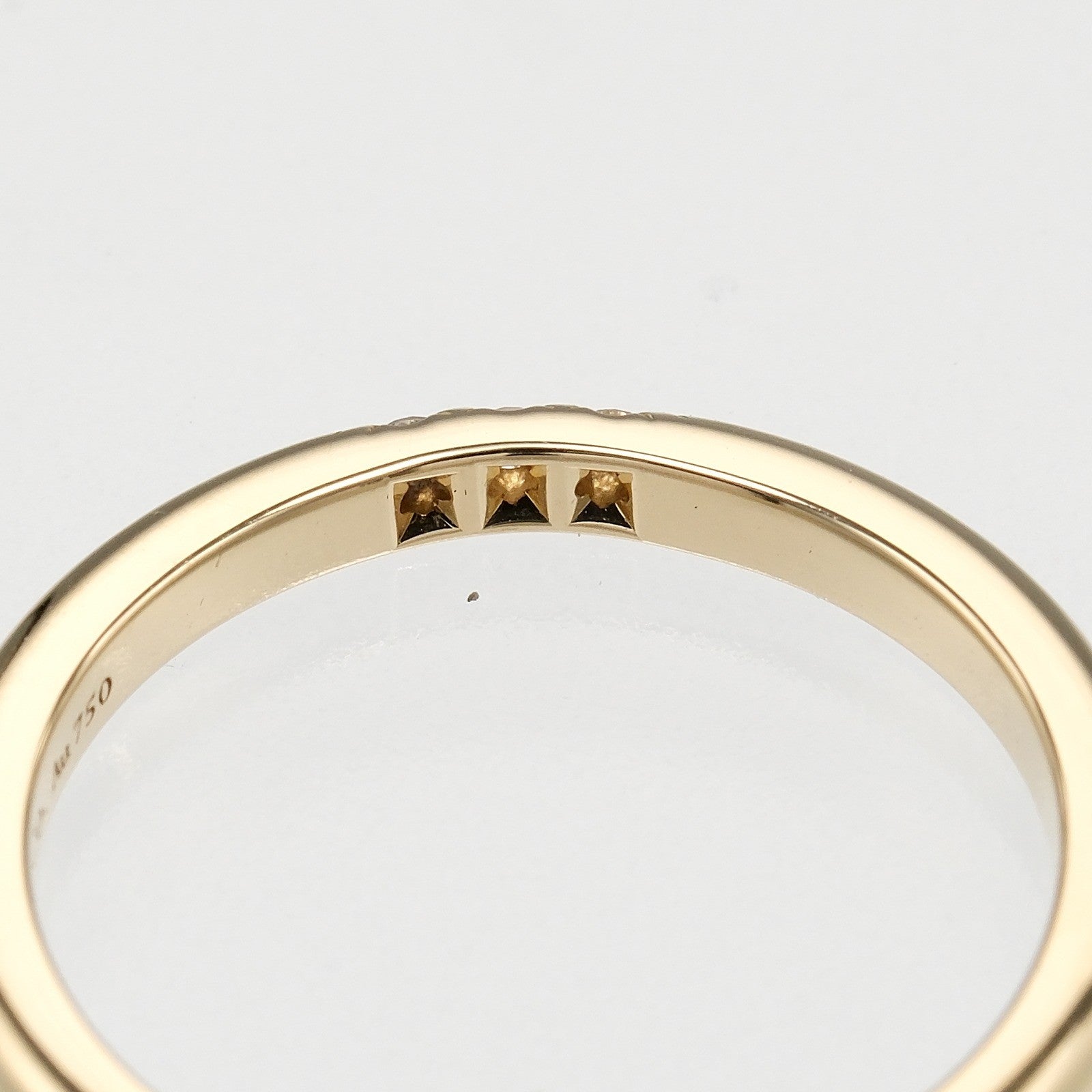 Tiffany & Co. Forever Band 18K Yellow Gold With Diamond Gold Yellow_Gold Ring Jewelry (Pre-Owned)