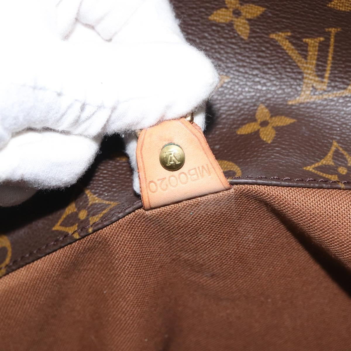 Louis Vuitton Shopping Sac Monogram Canvas Brown Canvas Handbag (Pre-Owned)