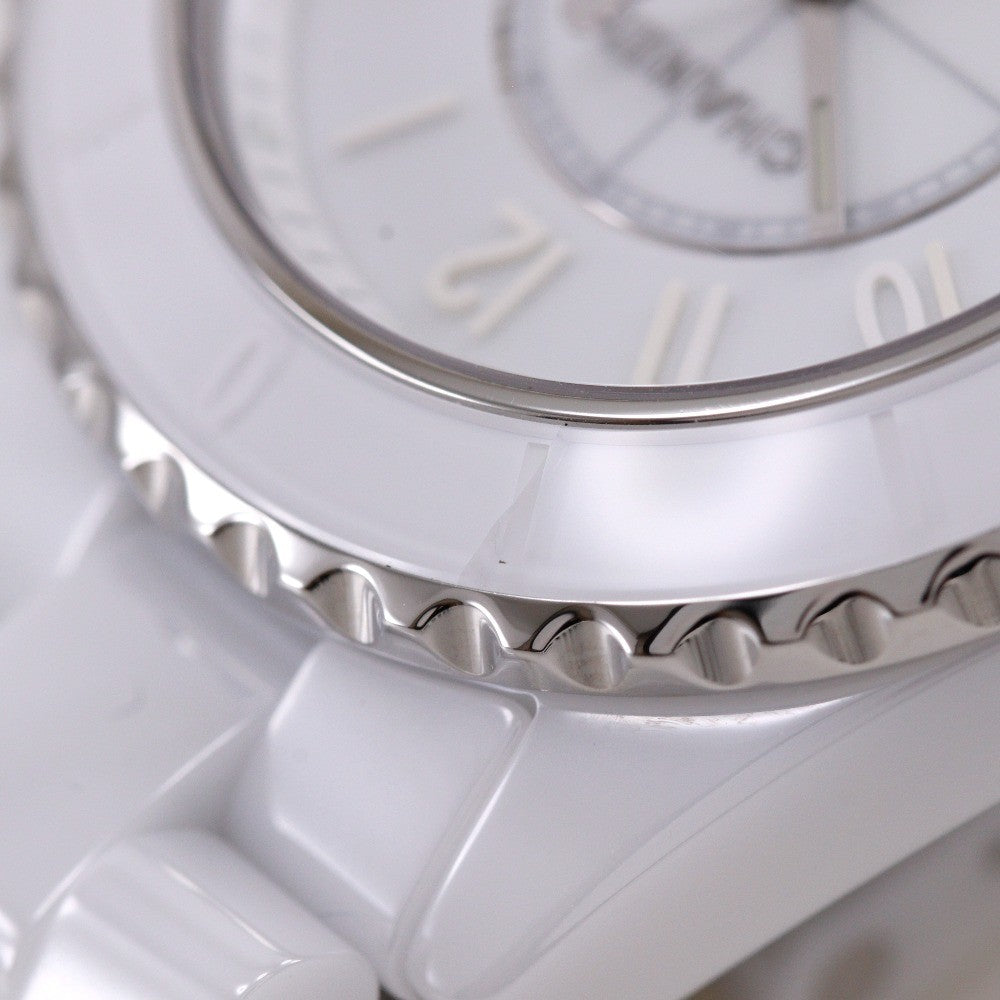 Chanel J12 Quartz Ceramic And Stainless Steel With Diamond Markers Watch (Pre-Owned)