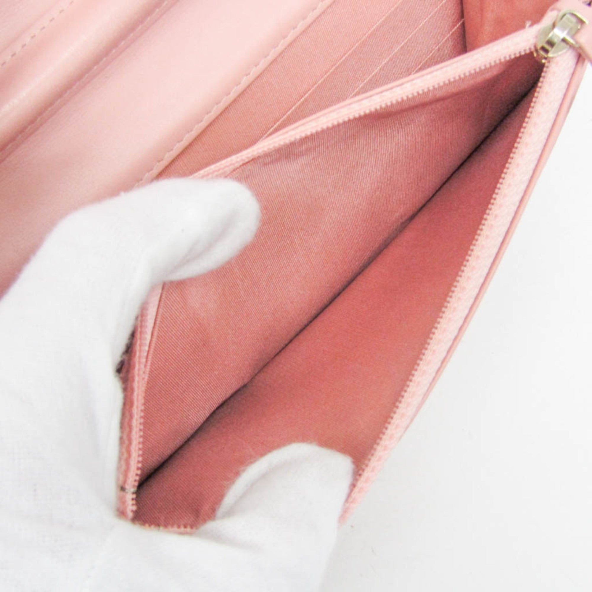 Chanel Boy Wallet On Chain Quilted Caviar Pink Calfskin Wallets Accessory (Pre-Owned)