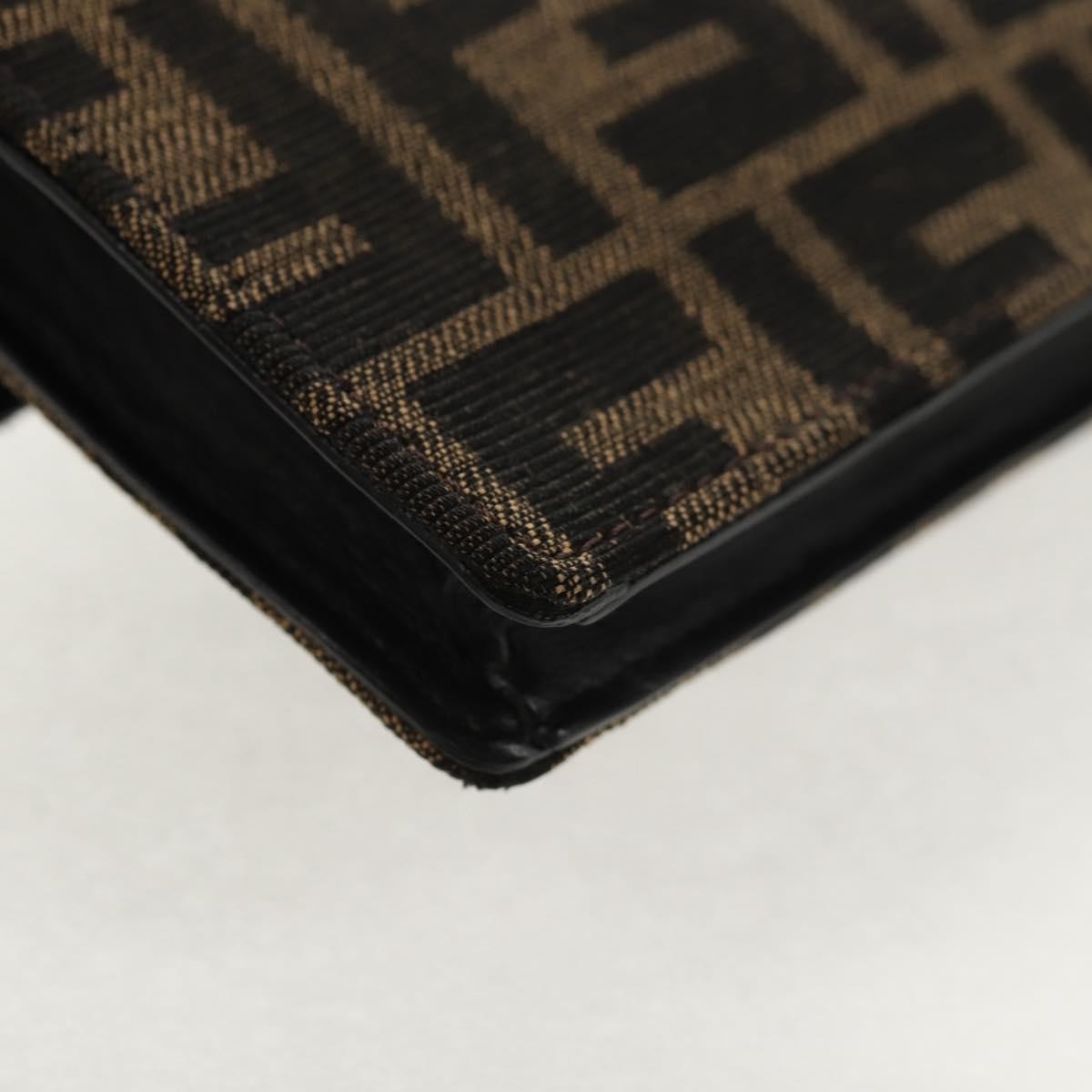 Fendi Baguette Convertible Belt Zucca Canvas Black Canvas Bag (Pre-Owned)