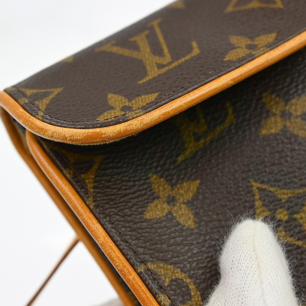Louis Vuitton Florentine Pochette Monogram Canvas Brown Canvas Clutche & Pouche Bag (Pre-Owned)