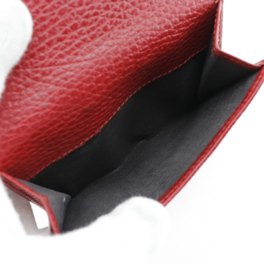 Gucci Gg Marmont Bifold Leather Red Leather Wallets Accessory (Pre-Owned)