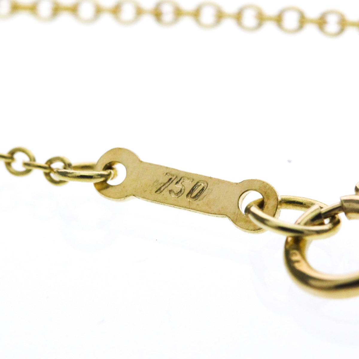 Tiffany & Co. Elsa Peretti Open Heart Pendant 18K Yellow Gold Gold Yellow_Gold Necklace Jewelry (Pre-Owned)