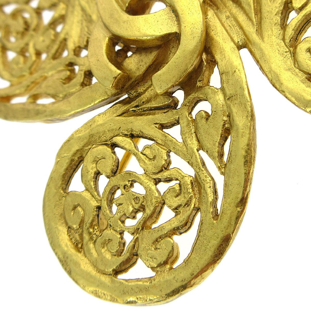 Chanel Logo Cc Gold-Plated Gold Gold_Plated Brooch Jewelry (Pre-Owned)