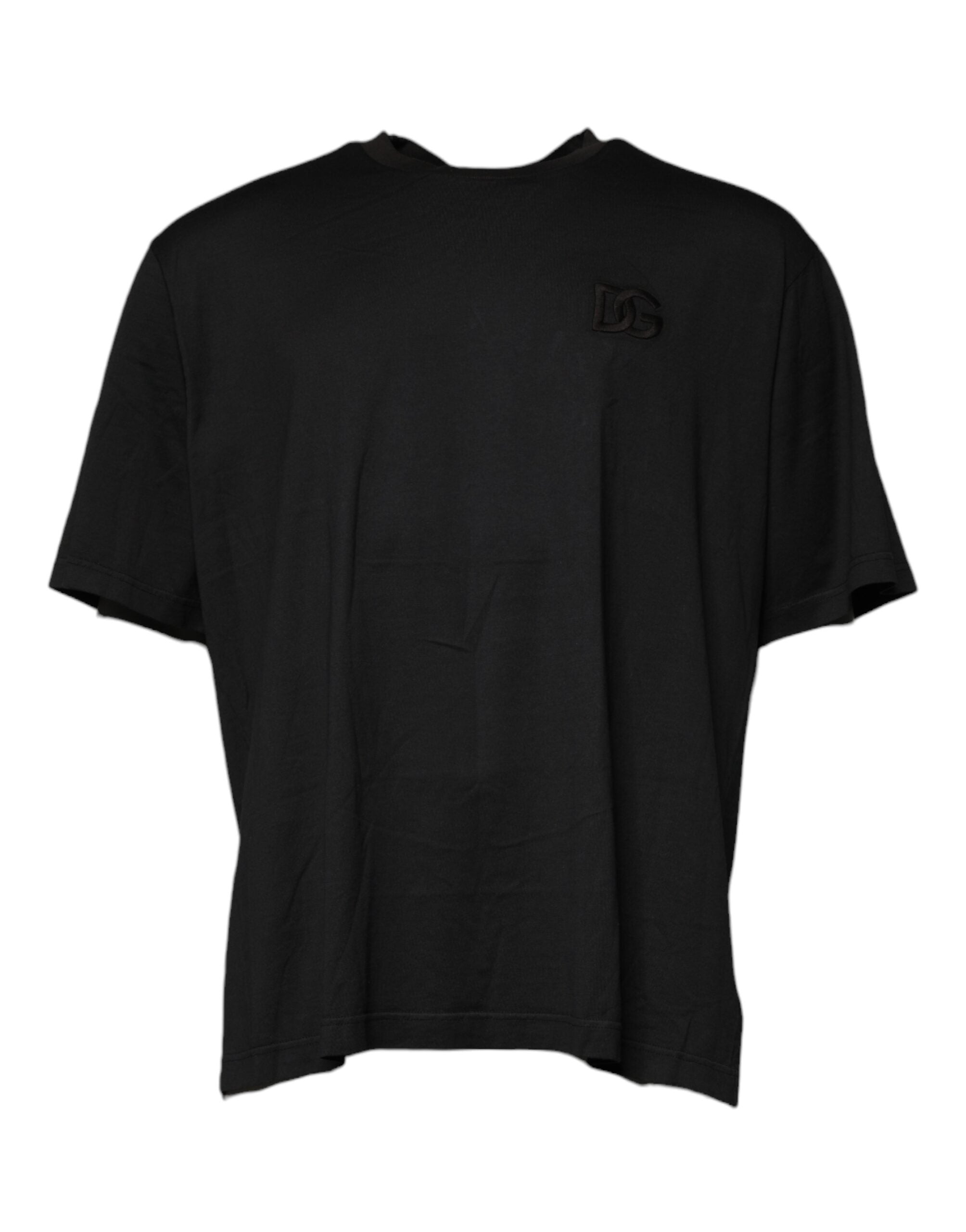 Dolce & Gabbana Black Logo Crew Neck Short Sleeves Men's T-shirt