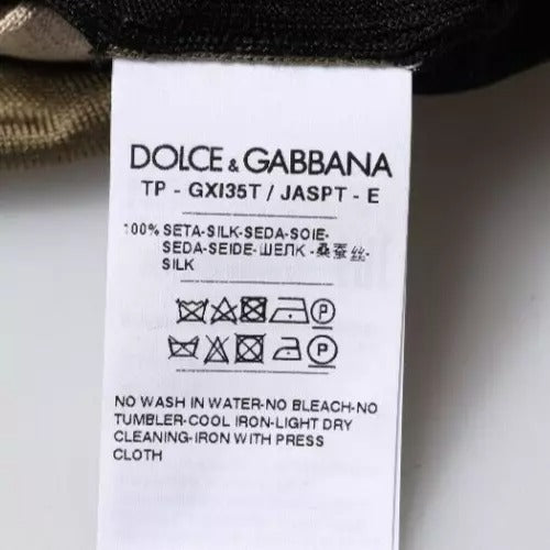 Dolce & Gabbana Multicolor Camouflage Collared Polo Men's T-shirt (Pre-Owned)