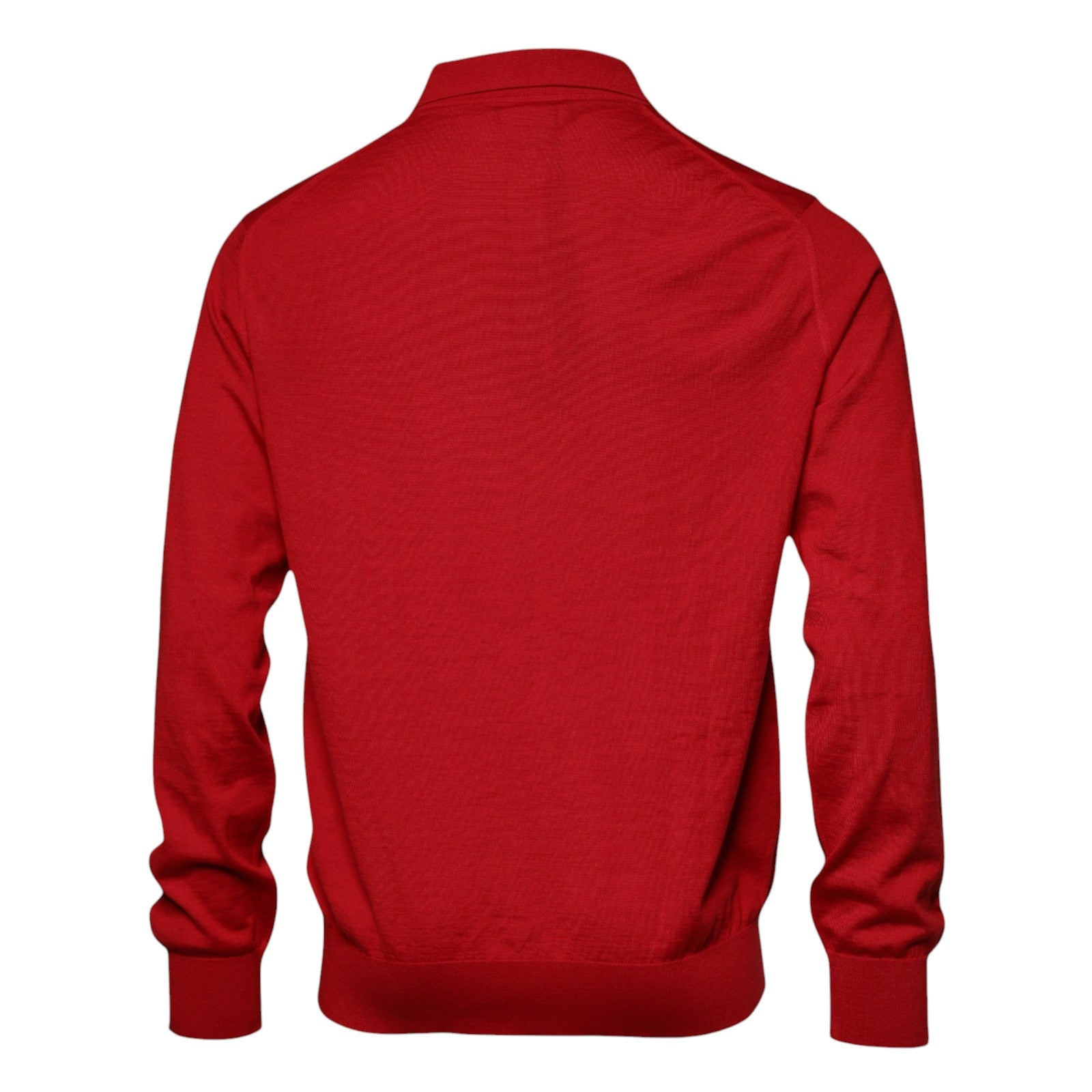 Dolce & Gabbana Red Cashmere Collared Pullover Men's Sweater (Pre-Owned)
