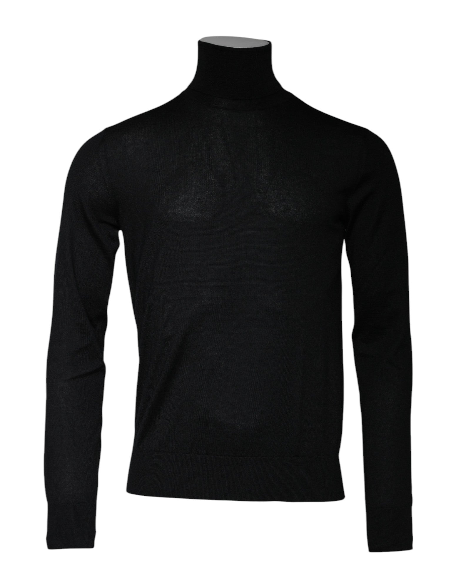 Dolce & Gabbana Black Cashmere Turtleneck Pullover Men's Sweater (Pre-Owned)