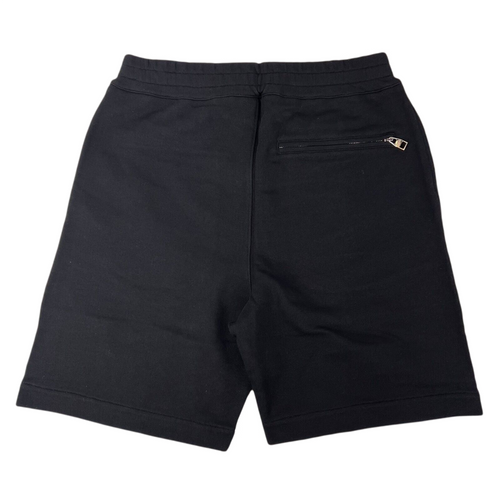 Alexander McQueen Men's Black Cotton Short w/Green Dragon Patch