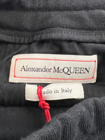 Alexander McQueen Men's Black Cotton Short w/Green Dragon Patch