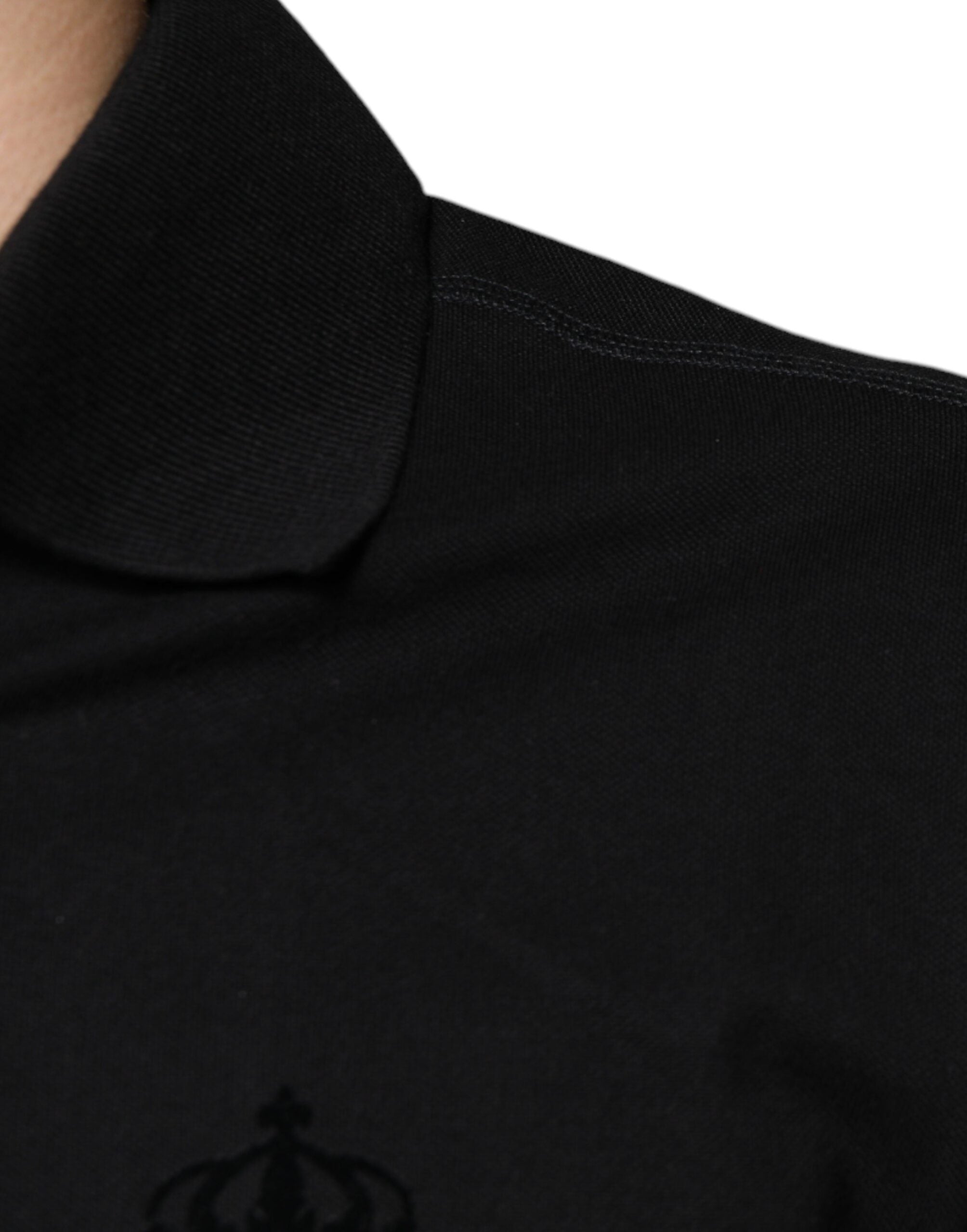 Dolce & Gabbana Gray Logo Print Cotton Crew Neck Men Men's T-shirt