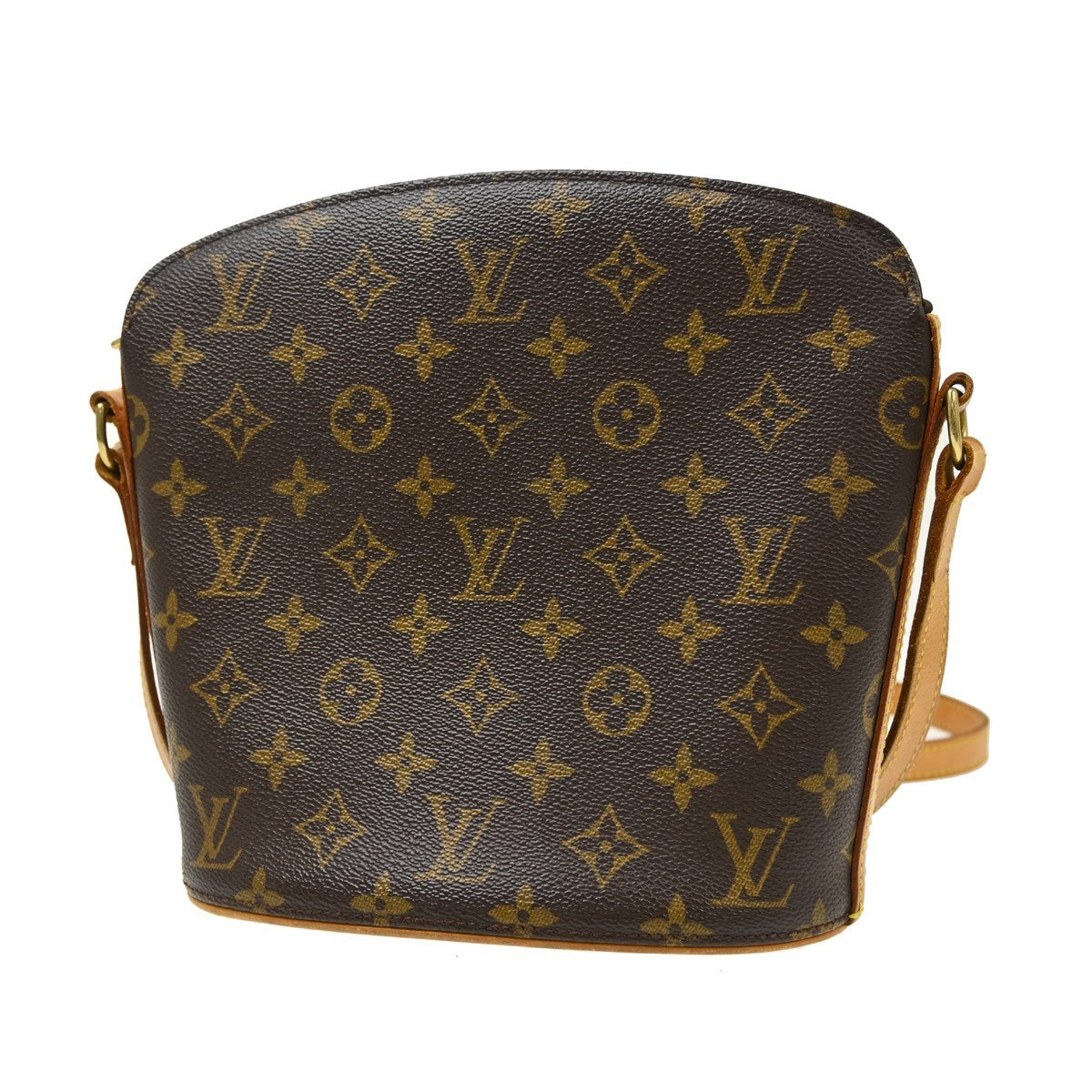 Louis Vuitton Drouot Monogram Canvas Brown Canvas Shoulder Bag Bag (Pre-Owned)