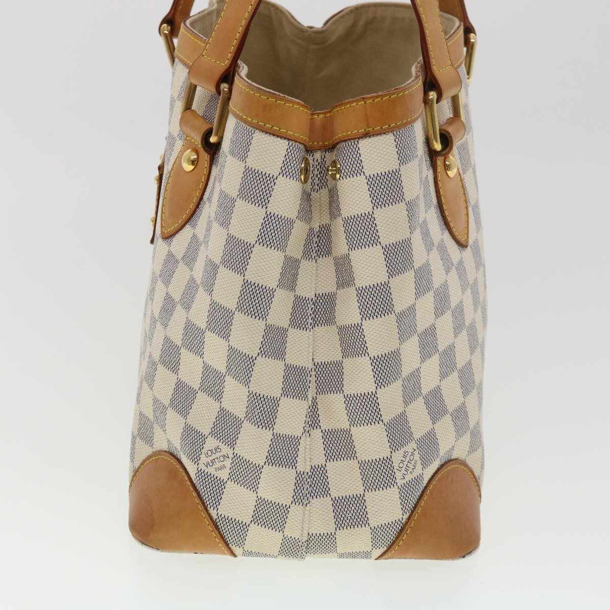 Louis Vuitton Hampstead Damier White Canvas Tote Bag Bag (Pre-Owned)