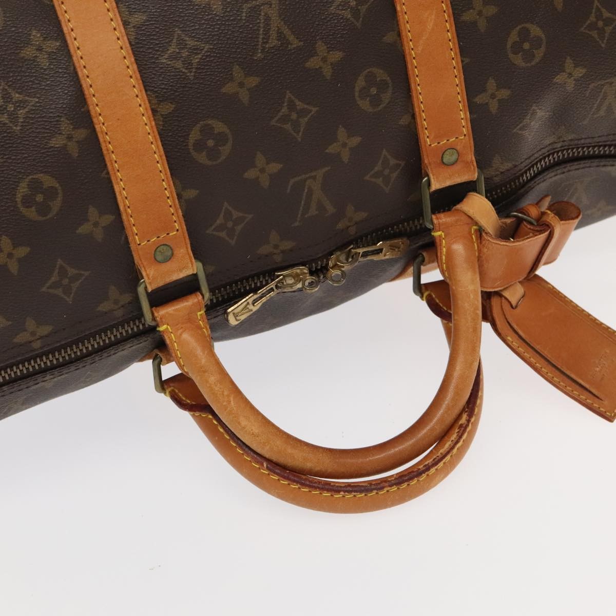 Louis Vuitton Keepall Monogram Canvas Brown Canvas Travel Bag Bag (Pre-Owned)