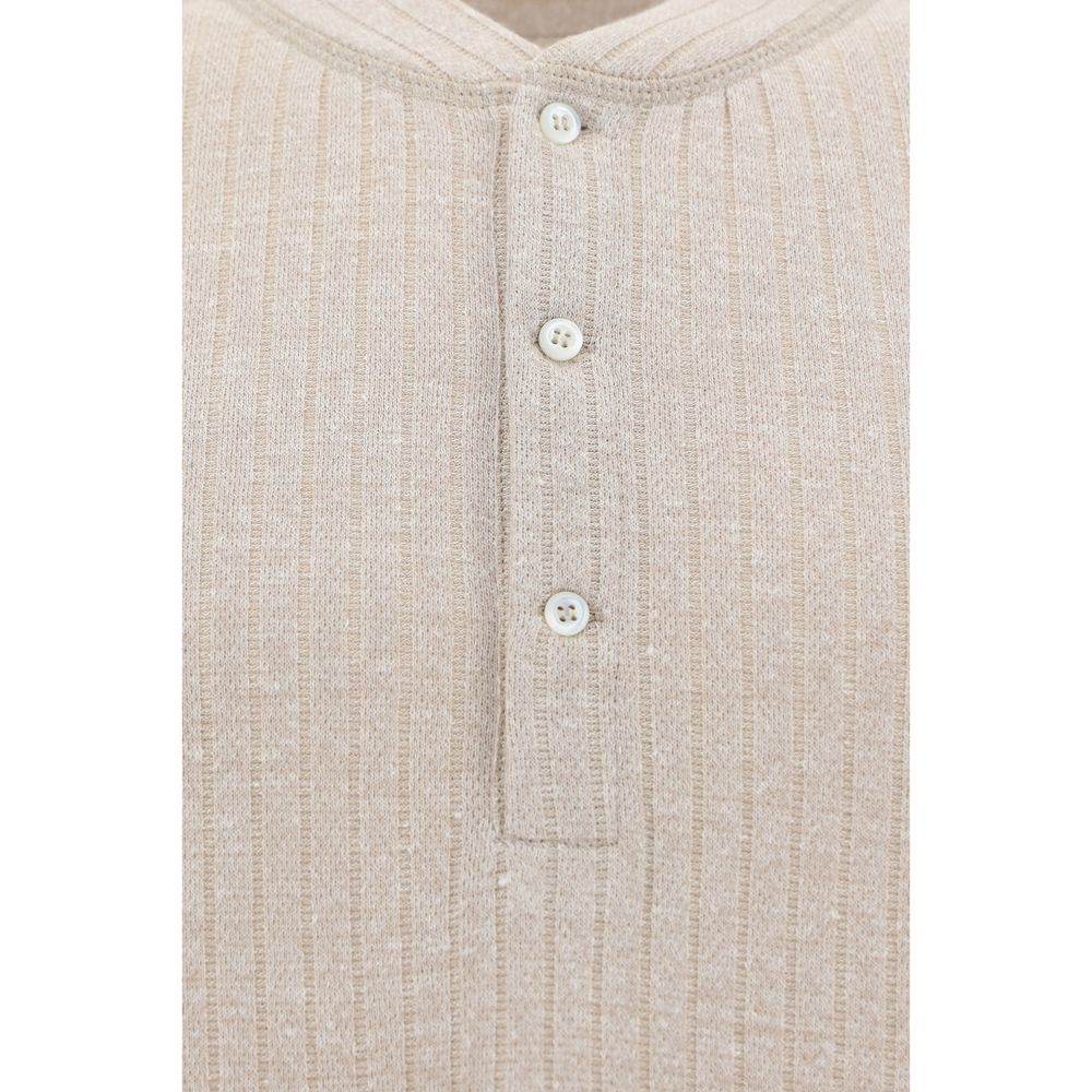 Brunello Cucinelli Linen Polo Men's Shirt