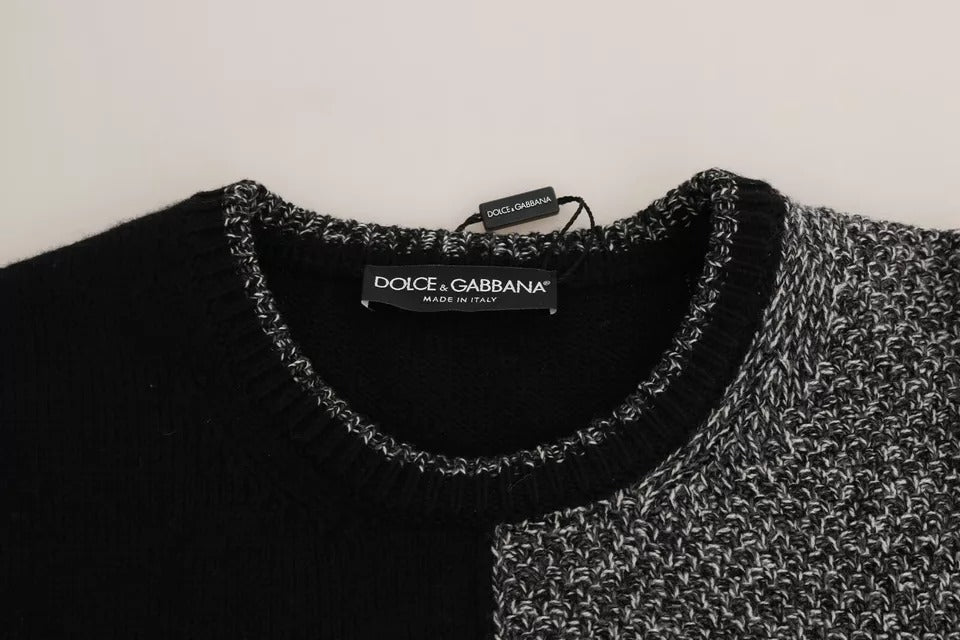 Dolce & Gabbana Multicolor KING Knight Monkey Knitted Cashmere Wool Men's Sweater