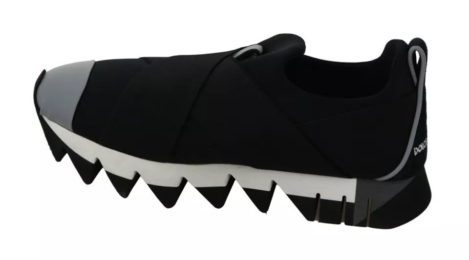 Dolce & Gabbana Black Shark Neoprene Stretch Sneakers Women's Shoes (Pre-Owned)