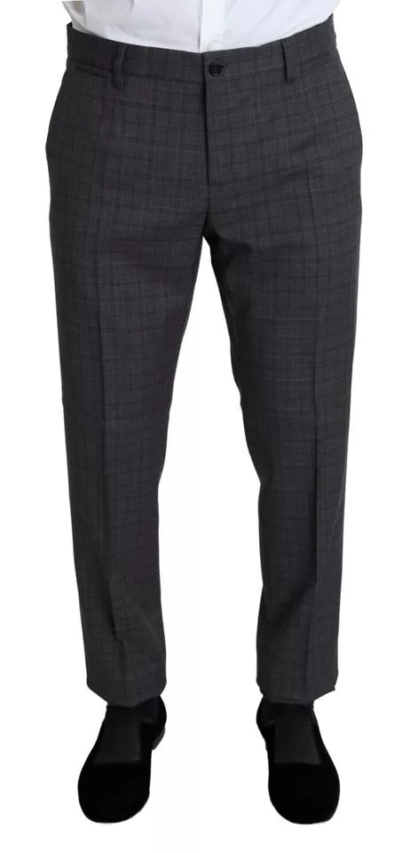 Dolce & Gabbana Gray Wool Men Formal 2 Piece MARTINI Men's Suit