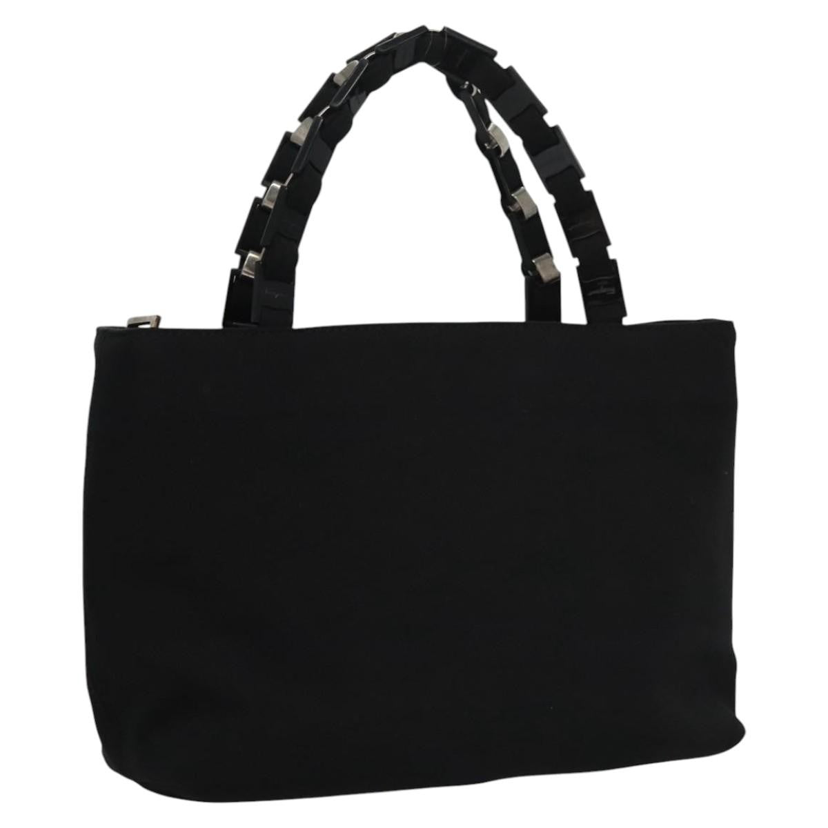 Salvatore Ferragamo Vala Canvas Black Nylon Shoulder Bag Bag (Pre-Owned)