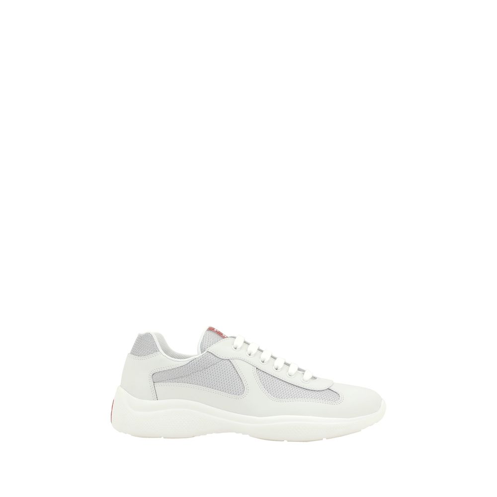 Prada White Polyamide Low Top Men's Sneakers