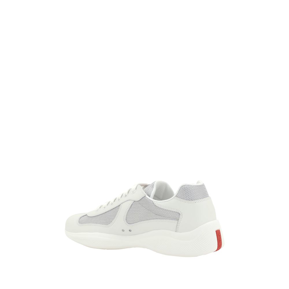 Prada White Polyamide Low Top Men's Sneakers