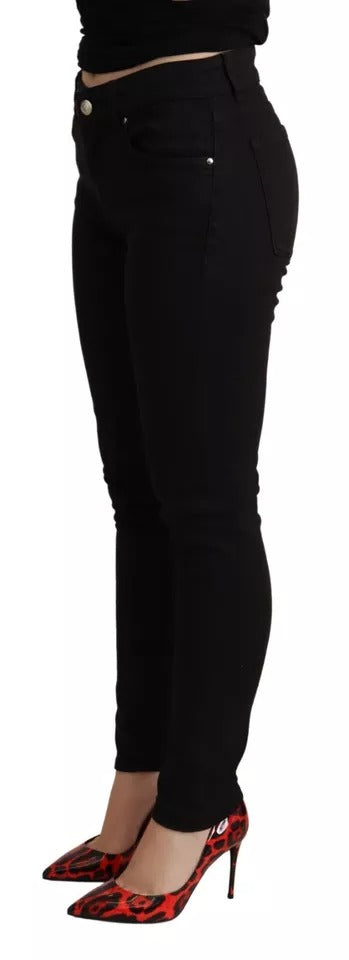 Dolce & Gabbana Black Cotton Stretch Skinny Denim Women's Jeans