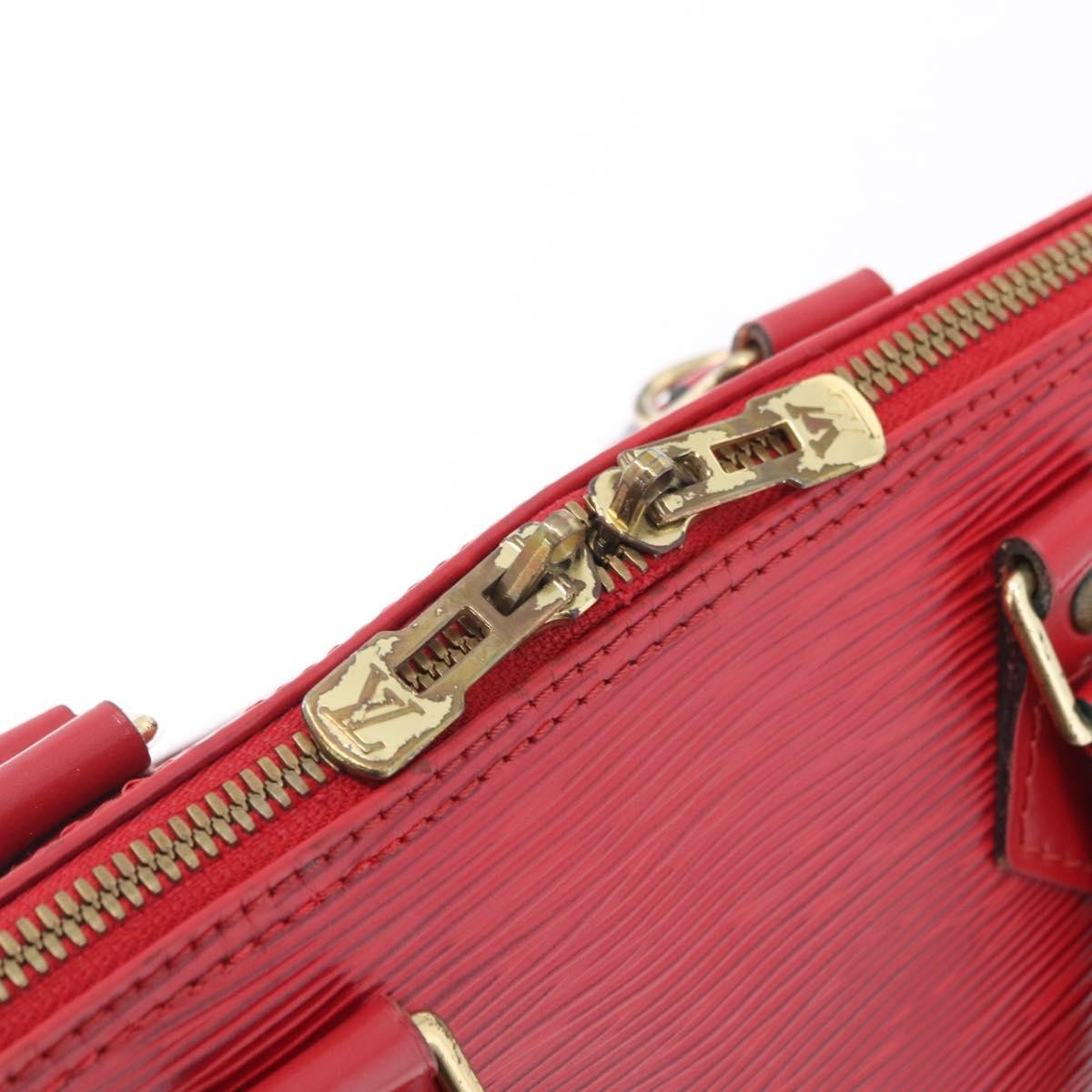 Louis Vuitton Alma Epi Leather Red Leather Handbag (Pre-Owned)