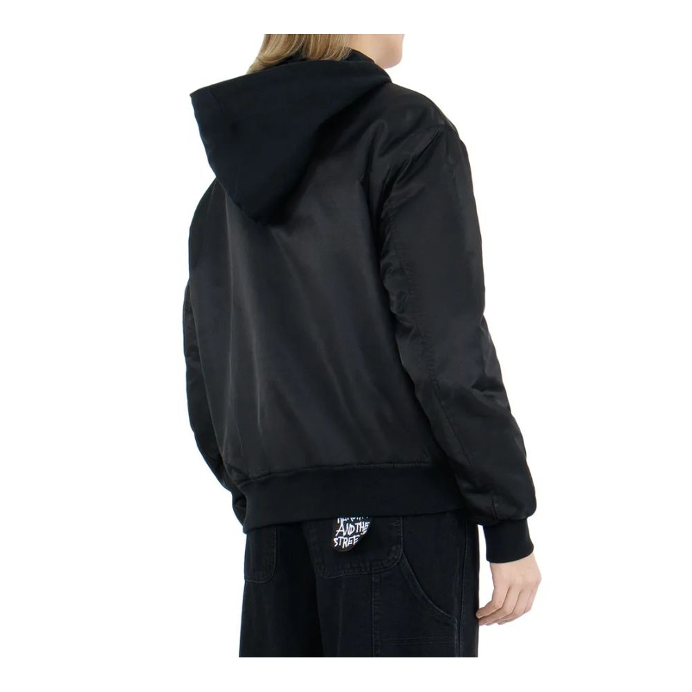 Comme Des Fuckdown Black Nylon Jackets & Women's Coat