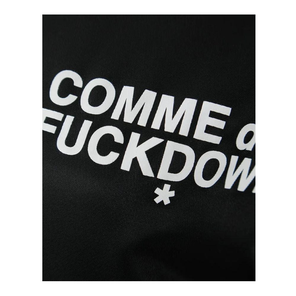 Comme Des Fuckdown Black Nylon Jackets & Women's Coat