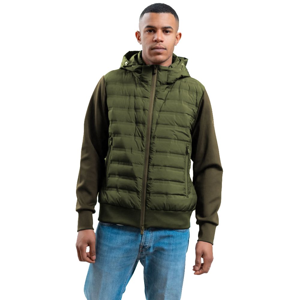 People Of Shibuya Green Polyester Men's Jacket