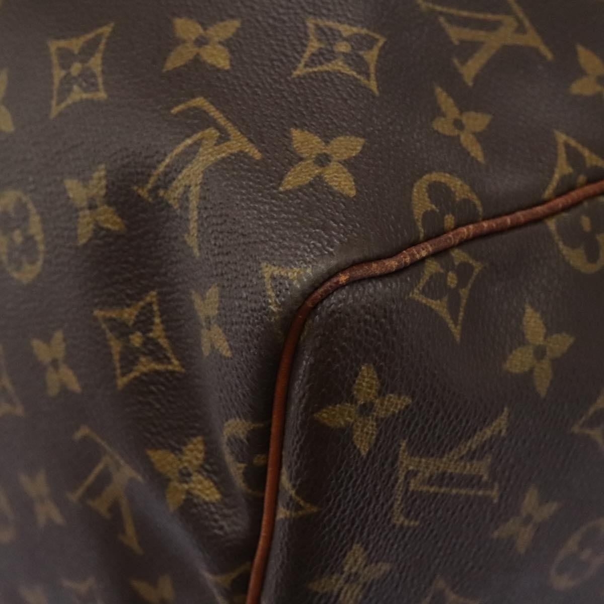 Louis Vuitton Keepall Monogram Canvas Brown Canvas Travel Bag Bag (Pre-Owned)