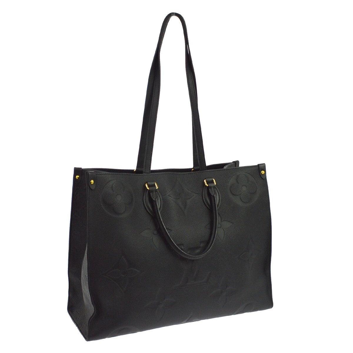 Louis Vuitton Onthego Monogram Empreinte Giant Black Leather Tote Bag Bag (Pre-Owned)