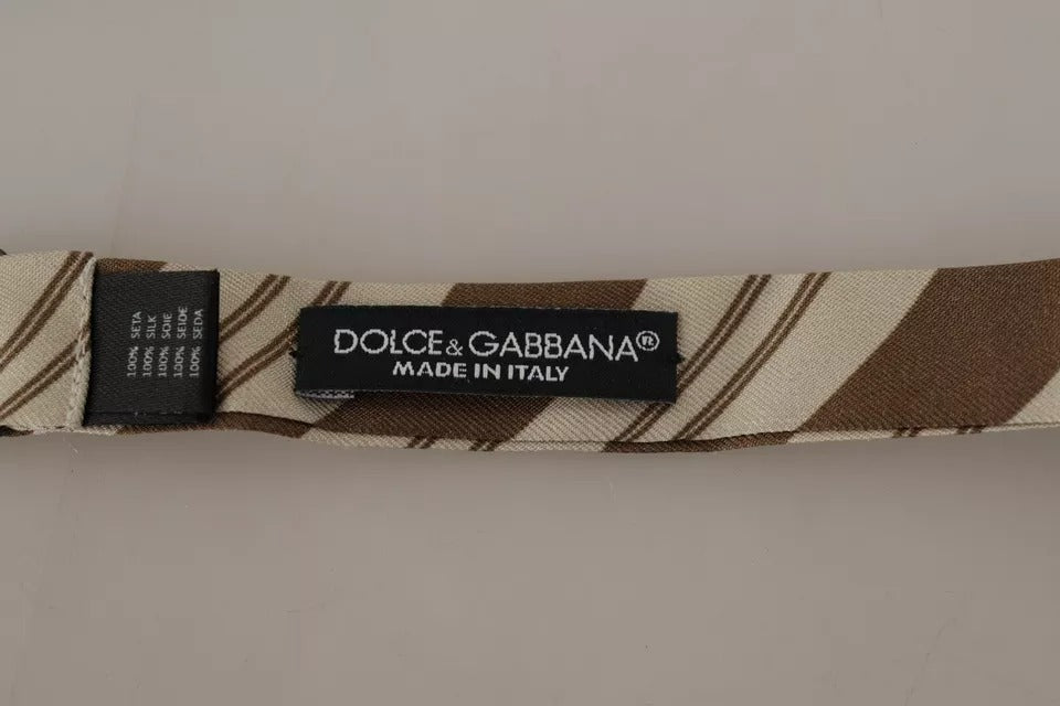 Dolce & Gabbana Multicolor Patterned Adjustable Neck Bow Tie Men's Men