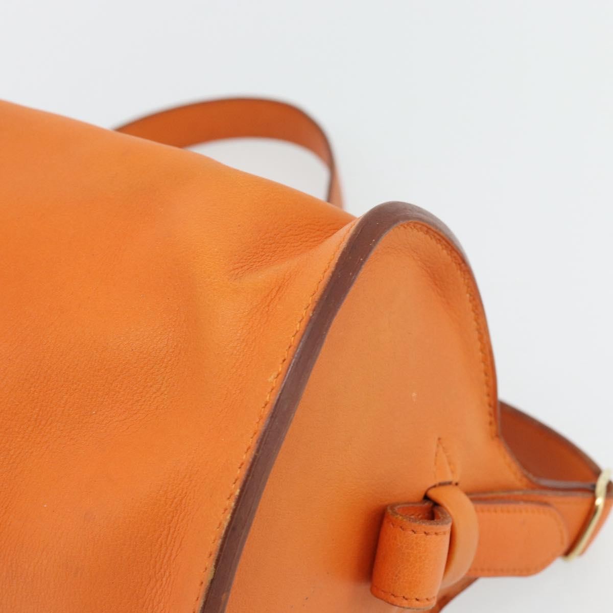 Hermes Sac Doremi Leather Orange Leather Shoulder Bag Bag (Pre-Owned)