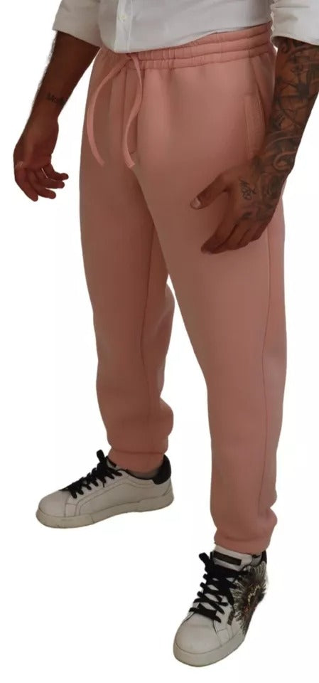Dolce & Gabbana Pink Polyester SweatMen's Jogger Men's Pants (Pre-Owned)
