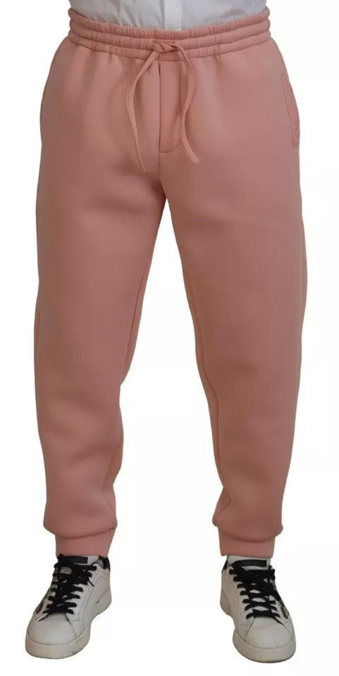 Dolce & Gabbana Pink Polyester SweatMen's Jogger Men's Pants (Pre-Owned)