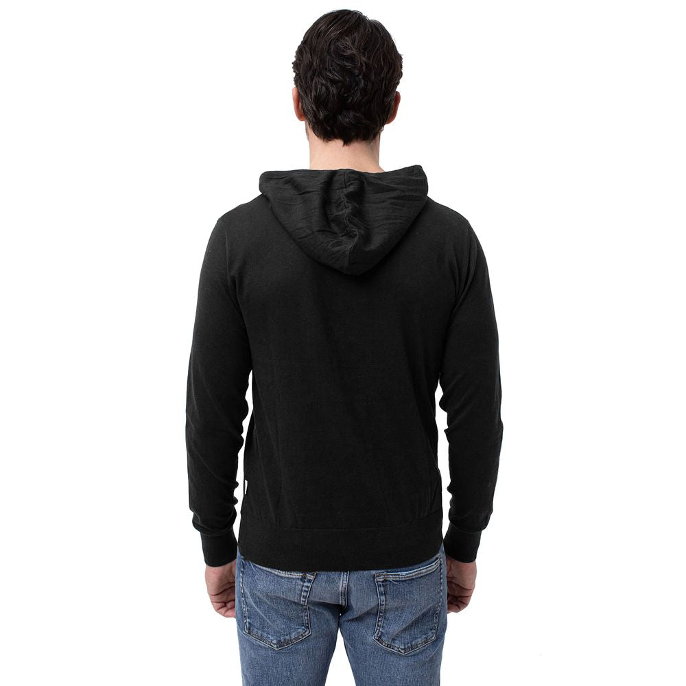 People Of Shibuya Black Cotton Men's Sweater